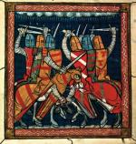 Bitwa pod Bouvines miniatura francuska, ok. 1340 r.