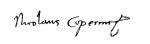 Podpis Mikołaja Kopernika 