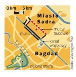 Cel: zielona Strefa: Zielona strefa, w której znajdują się m.in. ambasady Polski i USA, zajmuje 10 km kw. Rebelianci atakują ją głównie z Miasta Sadra. 