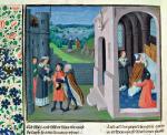 Edward I odbiera hołd od szkockich panów, miniatura angielska, XV w. 