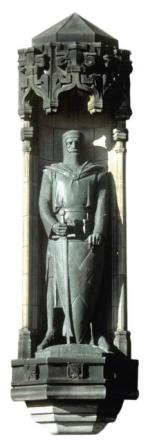 William Wallace, posąg przy bramie zamku królewskiego w Edynburgu