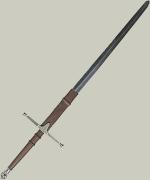 Dwuręczny miecz  szkocki claymore – współczesna replika 