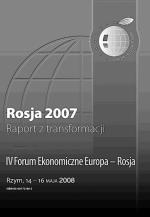 „Rosja 2007. Raport z transformacji” wydany zostanie przez Instytut Wschodni z okazji IV Forum Ekonomicznego Europa – Rosja, które odbędzie się w Rzymie od 14 do 16 maja 2008 r.