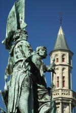 Brugia - pomnik Piotra Conincka i Jana Breydela, przywódców buntu przeciwko Francuzom