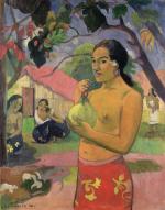 Paul Gauguin, “Kobieta z mango”, 1893 rok (w tle - gałązka bougainvillei)