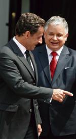 Nicolas Sarkozy i Lech Kaczyński podczas roboczej wizyty prezydenta Francji w Polsce w czerwcu 2007 roku