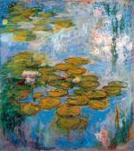 Claude Monet „Nenufary” (1916 – 1919), olej na płótnie