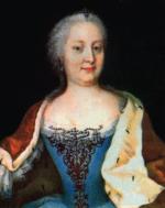 Cesarzowa Maria Teresa, która do swojej śmierci w 1780 r. otaczała opieką Jakuba Franka mimo napływających na jej dwór donosów. Gwasz Martina van Meytensa mł., ok.1750 r