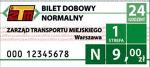 Bilet dobowy normalny, 1. strefa