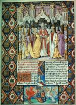 Zaślubiny Henryka V i Katarzyny Walezy, córki Karola VI, miniatura angielska, XV w.