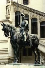Posąg konny rycerza