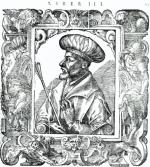 Sułtan Murad II, rycina XVI w. 