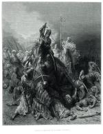 Jan Hunyadi i św. Jan Kapistran prowadzą krucjatę przeciwko Turkom, rys. Gustave Dore, 1877 r. 