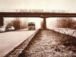Reklama wycieczek do Polski nad niemiecką autostradą w 1970 roku