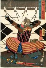 Utagawa Kunijoshi „Rycerz Hara Hakato”