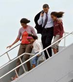 Michelle Obama wraz z córkami Sashą i Malią towarzyszy mężowi w trakcie kampanii