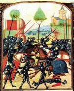 Bitwa pod Barnet w 1471 r., miniatura angielska, XVI w.