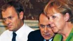 Donald Tusk, Silvio Berlusconi i Angela Merkel spotkali się przed rozpoczęciem szczytu na posiedzeniu Europejskiej Partii Ludowej