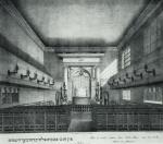 Wnętrze synagogi reformowanej w Hamburgu wybudowanej wg projektu Heinricha Kruga
