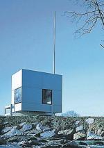 Micro-compact house (m-ch). Maksymalnie dwuosobowy, 23 mkw powierzchni. Proj. Richard Horden, microcompact.com