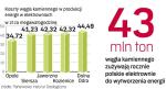 WĘgiel jest nadal tanim paliwem elektrowni. Najtańszym źródłem energii jest węgiel brunatny, zaraz po nim  – kamienny. Wytworzenie gigadżula energii z krajowego węgla kamiennego to koszt 3,7 – 5 zł, a z gazu ziemnego 6,5 – 7,27 zł.