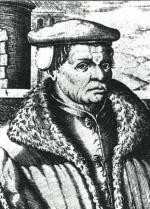 Thomas Müntzer, rycina niemiecka, XVI w.