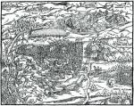 Bitwa pod Nowarą w 1513 r., rycina niemiecka z połowy XVI w.