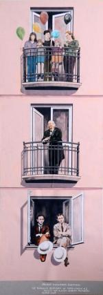 Na ścianie domu przy ul. Zamenhofa 26 esperancki mural, czyli malowidło ścienne. Widnieje na nim m.in. Ludwik Zamenhof stojący na balkonie  i obserwujący przechodniów