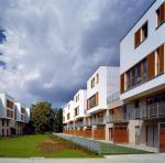 Zespół mieszkaniowy Cameratta na osiedlu Eko-Park w Warszawie, proj. Bulanda Mucha Architekci