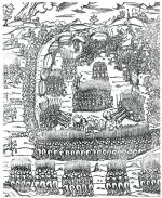 Bitwa pod Obertynem,  rycina z kroniki Marcina Bielskiego
