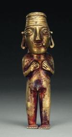 Złota figurka Inki, Peru, XV w. 