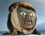 Maska na głowę mumii inkaskiego władcy lub dostojnika, Peru, XV – XVI w. 