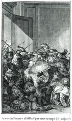 Zabójstwo Pizarra w 1541 r., rycina Theodore’a de Bry, druga połowa XVI w. 