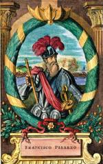 Francisco Pizarro, zdobywca Peru, rycina niderlandzka, XVII w
