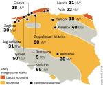 Najkorzystniejsze warunki wiatrowe są na Wybrzeżu. Jednak najnowsze turbiny znacznie zwiększyły możliwości inwestycyjne firm i wiatraki opłaca się stawiać także w centralnej Polsce. 