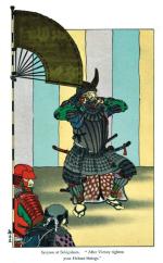 Tokugawa Ieyasu podczas bitwy pod Sekigaharą, rysunek japoński, XX w.