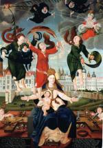 Maria i aniołowie ratują namiestników cesarskich wyrzuconych z okna zamku na Hradczanach, 23 maja 1618 r. 