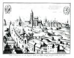 Widok Pragi, rycina z początku XVII w. 