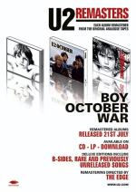 U2 - Boy, October, War