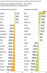 Akcje 20 największych spółek giełdowych