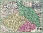 Mapa Śląska, ryt. Matthäus Seutter, połowa XVIII w.