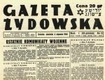 „Gazeta Żydowska” wydawana przez Niemców w Krakowie; jedyne w Generalnym Gubernatorstwie pismo w języku polskim dla Żydów 