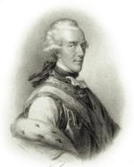 Ks. Albert Casimir von Sachsen-Teschen, wódz austriacki, rycina z l. 80. XVIII w. 