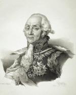 Gen. Francois Christophe Kellerman książę Valmy, litografia francuska, ok. 1830 r. 