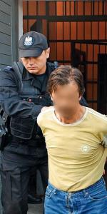 Krzysztof B. został zatrzymany przez policję w piątek 