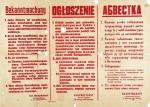 Obwieszczenie – nakaz „doprowadzania Żydów do najbliższego posterunku policji”, wydane przez Zivilverwaltung (Zarząd Cywilny) w Białymstoku (1942 rok) w języku niemieckim, polskim i białoruskim