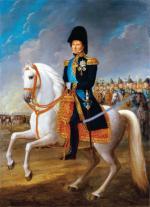Wjazd cesarza Napoleona I do Warszawy w listopadzie 1806 r., rycina z epoki