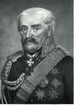 Pruski generał Gebhard Leberecht von Blücher, rycina, XIX w.
