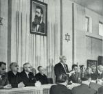 David Ben Gurion odczytuje deklarację niepodległości o ustanowieniu Państwa Izrael