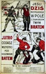 Od 1200 zł rozpocznie się licytacja antybolszewickiego plakatu (rara avis)